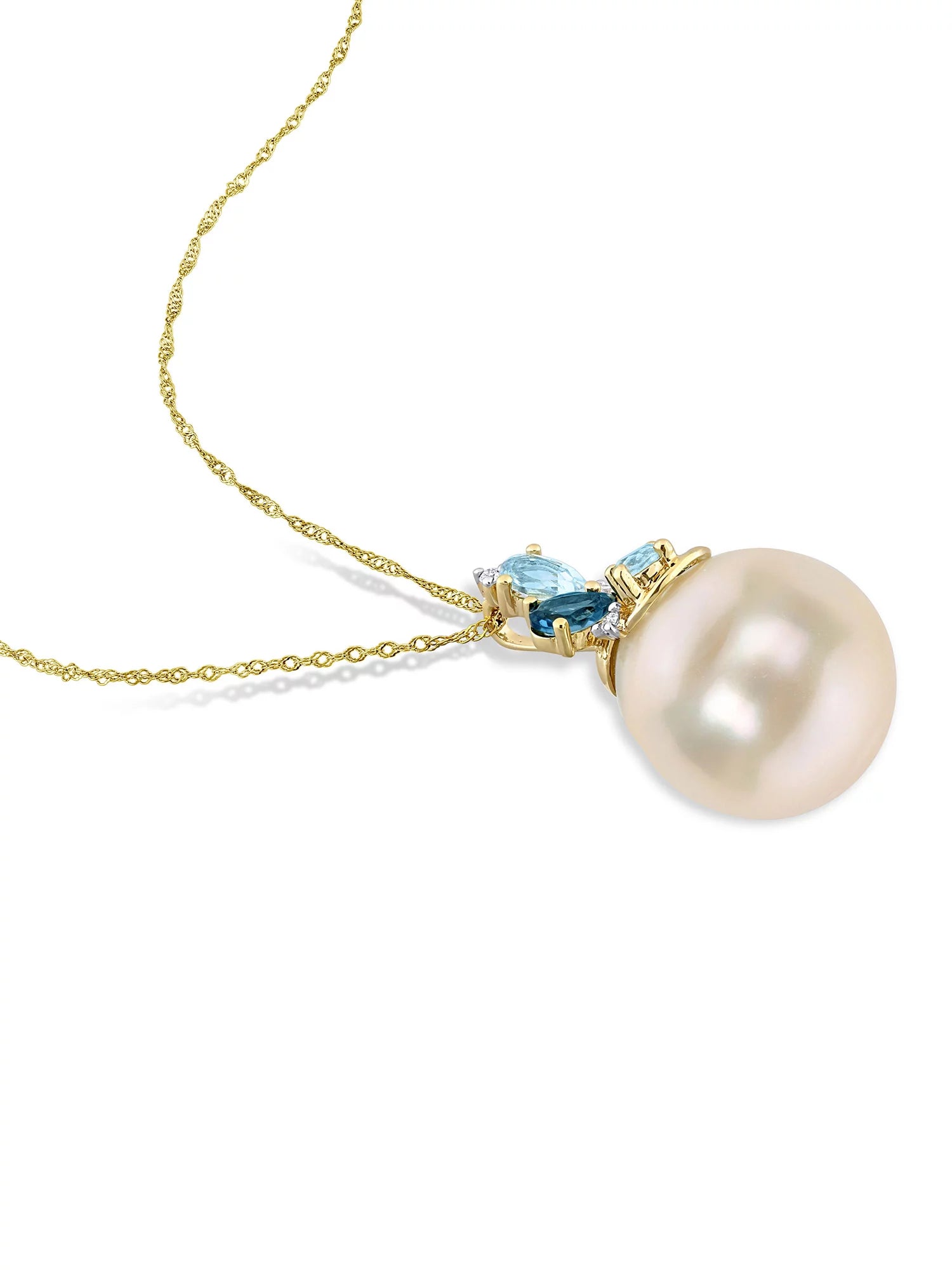 Women'S Cultured Pearl 14K Yellow Gold Necklace